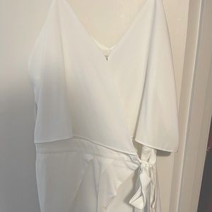 Naked Zebra White Romper